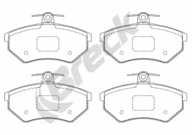 Комплект тормозных колодок, дисковый тормоз BRECK купить